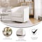 Flash Furniture Myles Club Style Commercial Barrel Accent Armchair, 360° Swivel Metal Base, Cream Boucle Upholstery BS-AC22-061-CRM-BCL-GG - alternate 7