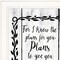 Homeroots Plans to Give You Hope 1 White Framed Print Wall Art 407748 - alternate 4