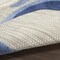Homeroots 3' X 4' Blue and Gray Floral Indoor Outdoor Area Rug 527642 - alternate 5