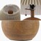 Jonathan Y Aksel 17.25" Coastal Scandinavian Resin/Iron Sphere LED Table Lamp w/Pleated Shade and Pull Chain, Br JYL1145A - alternate 11