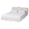 Baxton Studio Alfie Boucle Floating Bed with Channel Tufted Headboard, King 262-14357-ZORO - alternate 6