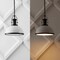 Jonathan Y Homer 13" 1-Light Modern Industrial Metal LED Dome Pendant, White/Matte Black JYL9536E - alternate 8