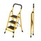 Wrightmaster 4.1 ft. Carbon Steel Lightweight Step Ladder, 8 ft. Reach w/Non-Marring Feet 300 lb. Capacity ZoroYGHS3B - alternate 1