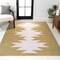 Jonathan Y Chayton Minimalist Geometric Non-Slip Machine-Washable Moss/Cream 3 ft. x 5 ft. Area Rug WSH110B-3 - alternate 7