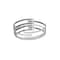 Homeroots 14in Silver Round Metal Geometric Vanity Tray 274453 - alternate 3
