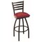 Holland Bar Stool Co 36" Blk Wrinkle Minnesota Swivel Bar Stool, Ladder Back L01436MinnUn - alternate 1