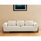 Homeroots 100" Cream Fabric Sofa With Wood Brown Legs 488842 - alternate 5