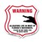 Signmission Alligator Warning Shield Sign Warning Al, 12 inch X 12 inch, Plastic Sign, 2PK SHI-P-2PACK-12-359 - alternate 1