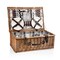 Picnic Time Family Of Brands Newbury Picnic Basket, Navy Blue & Burgundy Plaid Pattern 207-50-404-000-0 - alternate 1