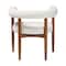 Baxton Studio Caia Boucle Dining Chair - Modern Upholstered Accent Armchair, Cream, Minimalist Design 259-14202-ZORO - alternate 8