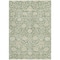 Homeroots 8' X 10' Artichoke Green And Beige Floral Washable Indoor Outdoor Area Rug 603440 - alternate 8