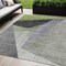 Homeroots 5' X 8' Sage Green And Charcoal Abstract Washable Indoor Outdoor Area Rug 582885 - alternate 1
