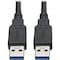 Tripp Lite USB 3.0 SuperSpeed A/A Cable for U325 Keystone Mount Couplers 6FT U325-006 - alternate 1
