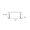Homeroots 60" White and Gray Writing Desk 524931 - alternate 4