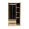 Homeroots 35" Oak Two Drawer Combo Dresser 534931 - alternate 8
