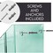 Acrimet Vertical Triple File Folder Holder Organizer, File Sorter (Plastic), Clear Green 864.3 - alternate 7
