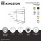 Kingston Brass 28" Freestanding Pedestal 3-Tier Towel Rack, Matte Black SCC8230 - alternate 2