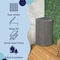 Happimess Chloe 15.56-Gallon All-Weather Wicker/Metal Corner Hideaway Outdoor Trash Can, Dark Navy/White HPM1200E - alternate 7