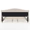 Martha Stewart Amelia King Upholstered Platform Bed w/Curved Headboard and Cushioned Siderails, Wood Slat, Beige TW-3WDB02-K-BG-MS - alternate 7