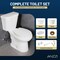 Anzzi Rev 12in 2pc 1.28 GPF Siphon Round Ceramic Toilet, White Soft Close Seat, ADA height Included TL-AZ071 - alternate 5