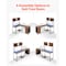 Vevor L-Shaped Gaming Desk with LED Lights 62.2 in Reversible Corner Computer Desk DX0202-C250338D-01 - alternate 7