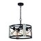 Vaxcel Burien 4-Light 18 in W Taupe Farmhouse Round Pendant Light Fixture with Cage Drum Shade P0365R - alternate 1