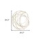 Homeroots 26" Gold Metal Abstract Round Hanging Wall Art Decor 379845 - alternate 4