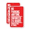 Signmission No Parking Anytime - Enforced 24 Hours Vehicles Will Be, 18'' X 24'', Heavy Gauge Aluminum, 2PK A-1824-2PACK-23769 - alternate 1