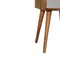 Homeroots 22" Chestnut And Sky Blue Solid Wood One Drawer Nightstand 653846 - alternate 6