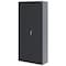 Sandusky Lee Storage Cabinet, 72 in H, 36 in W, 18 in D, Swing, Keyed, Black, 4 Shelves VF41361872-09 - alternate 3
