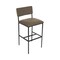 Bfm Seating Meghan Barstool, Grade 4 Upholstered Seat & Back - Steel Frame - Sand Black Finish JS33BM2120-2120SB - alternate 1