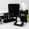 Hapco Elmar Oasis Spa 8 Qt. Rectangular Wastebasket, Black, 12PK O105BLK - alternate 3