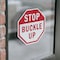 Signmission Stop Buckle Up, 4 inch X 4 inch, Vinyl Decal, 2PK OC-D-2PACK-4-30 - alternate 3