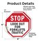 Signmission Stop Look Out for Forklifts Traffic, 4 inch X 4 inch, Vinyl Decal, 2PK OC-D-2PACK-4-58 - alternate 3