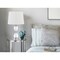 Homeroots 24" Clear Metal Table Lamp With White Empire Shade 524726 - alternate 6