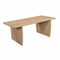 Homeroots 80" Natural Wood Double Pedestal Base Dining Table 654554 - alternate 6