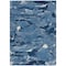 Homeroots 3' X 5' Navy Blue And Blue Abstract Washable Indoor Outdoor Area Rug 609256 - alternate 6