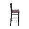 Holland Bar Stool Co 30" Stationary Bar Stool, Black Wrinkle, Dark Cherry Oak Seat 40030BWDCOak - alternate 8