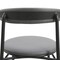 Leisuremod Lume Modern Dining Side Chair in Polyester with Black Steel Frame in Charcoal LC20CH - alternate 9