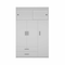 Homeroots 73" White Two Drawer Combo Dresser 403747 - alternate 4