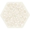 Daltile Pebble Oasis Natural Stone Framed Hexagon Pebble Mosaic 11in x 10in in Tumbled Icicle, 17PK PB47FRMHXPBMSTM - alternate 4
