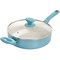 Spice By Tia Mowry Savory Saffron 16 Piece Ceramic Nonstick Cookware Set in Blue 96283.16RR - alternate 8