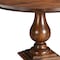 Homeroots 48" Brown Solid Wood Pedestal Base Round Top Dining Table 565246 - alternate 6