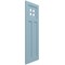 Ekena Millwork True Fit PVC San Antonio Mission Style Fixed Mount Shutters, Peaceful Blue, 18W x 42H, PR TFP001ST18X042SB - alternate 8
