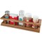 Homeroots Wall Mounted 14.00in Wood Spice Rack 478229 - alternate 1