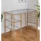 Homeroots 43" Clear and Gold Glass Writing Desk 402040 - alternate 6