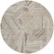 Homeroots 8' Beige Brown And Ivory Round Geometric Washable Indoor Outdoor Area Rug 594751 - alternate 5