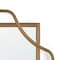 Homeroots 40" Gold Metal Geo Scallop Accent Mirror 574047 - alternate 6