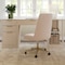 Martha Stewart Maeve Upholstered Office Chair in Conch Shell/Polished Brass CH-231216-3-PK-MS - alternate 9