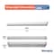 Bulbrite 4 ft. Integrated 5 Color Selectable LED Dimmable Wraparound Light (120-277v), 5300 Lumens, White Fin 773503 - alternate 9